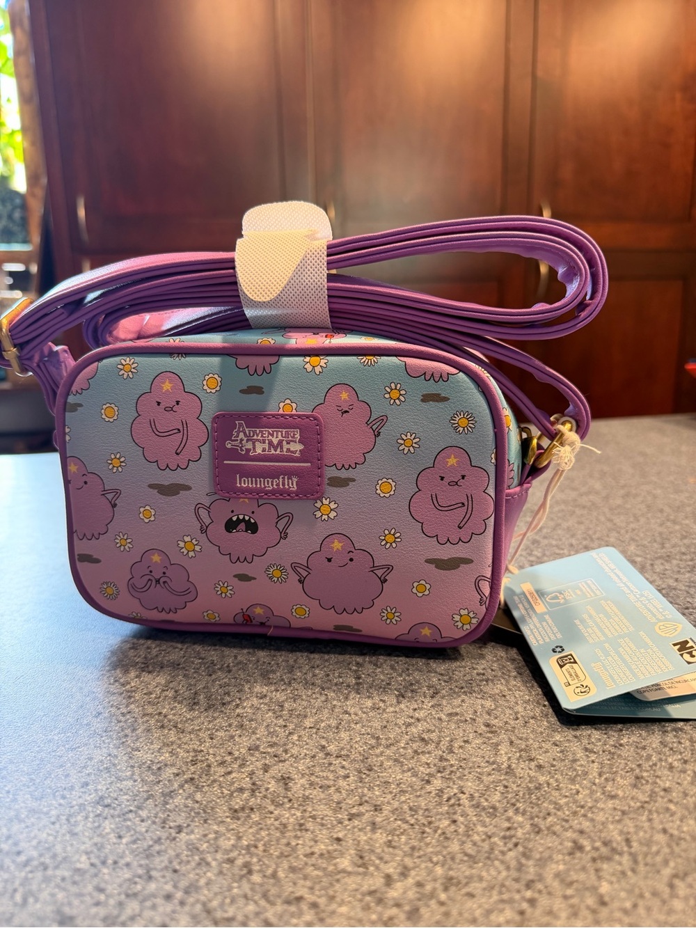 Loungefly x Adventure Time Purple Lumpy Space Princess  Crossbody Bag